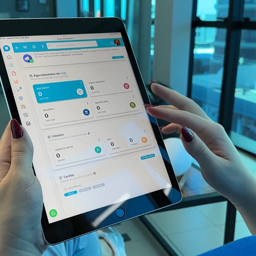 Sistema para dentistas, médicos no ipad